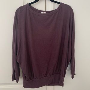 burgundy oversized sweater